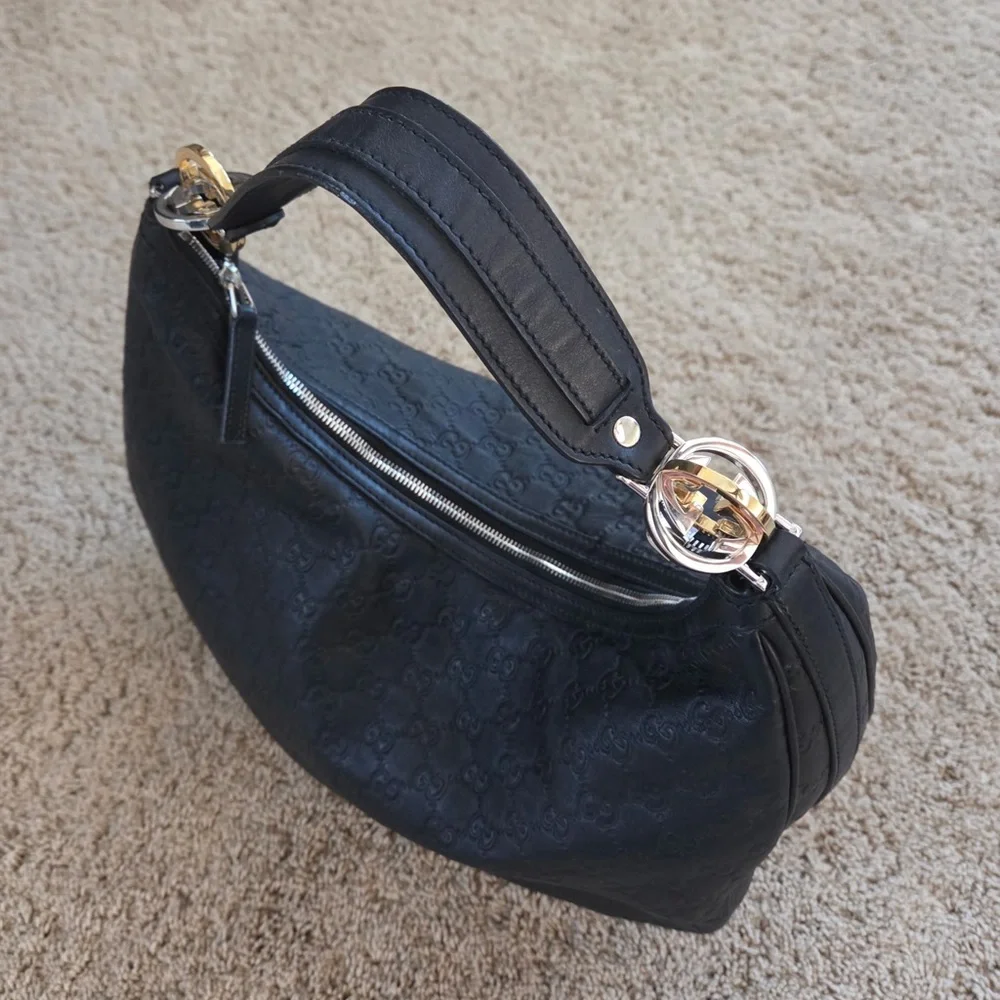 Authentic Gucci Guccissima Leather Hobo Bag and dust bag